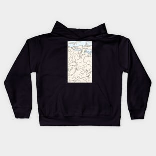 Deserted Desert  - Colored Kids Hoodie